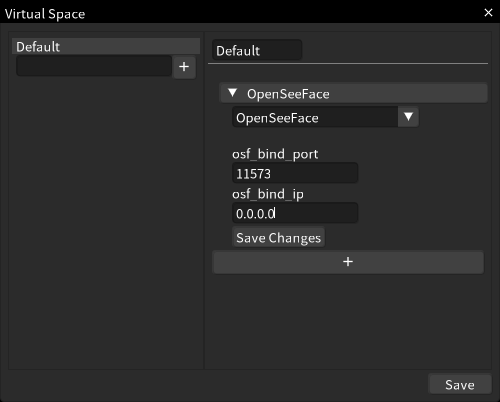 OSF setup in Inochi Session.
