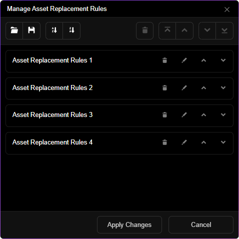 Managing Custom Asset Packs