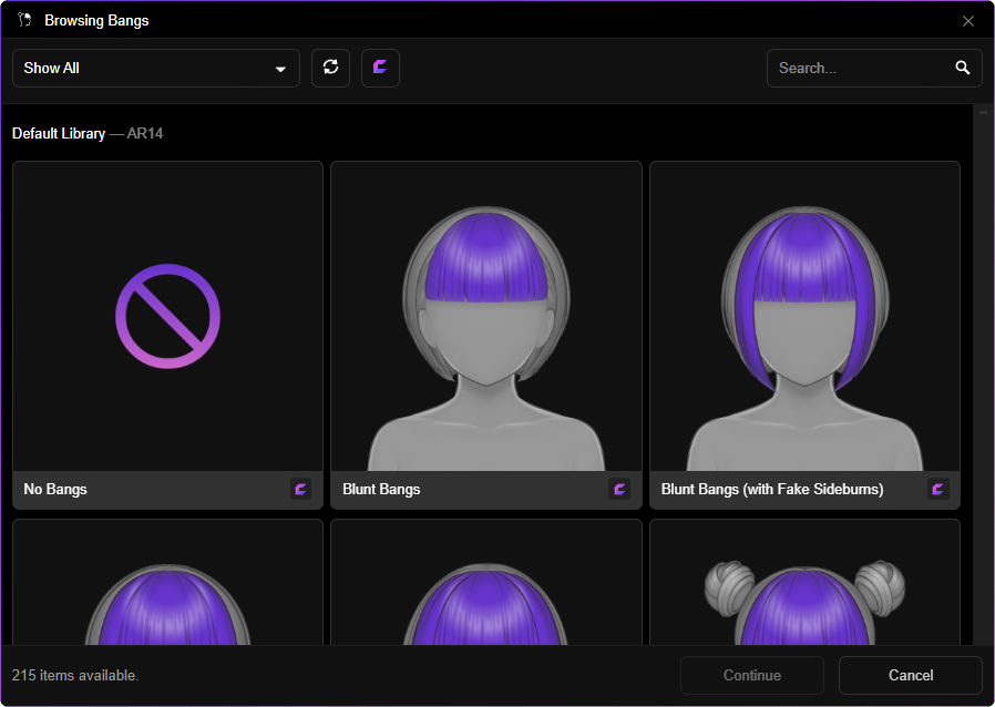 Browsing Bangs Templates